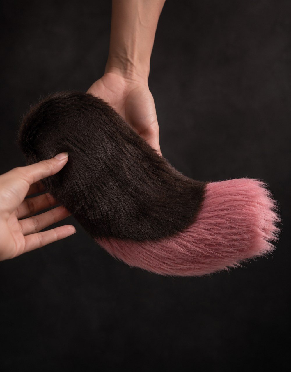 Rosewood - Two-Tone Deer Tail - tail by Kfursuits
